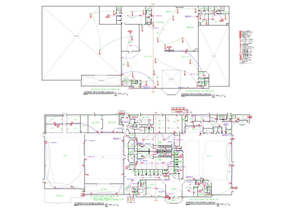 Fire department submittal drawing example 2